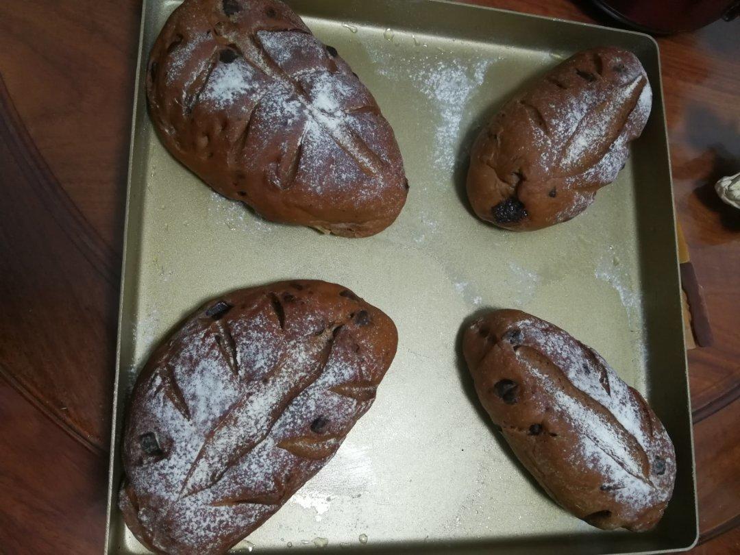 巧克力流心软欧包