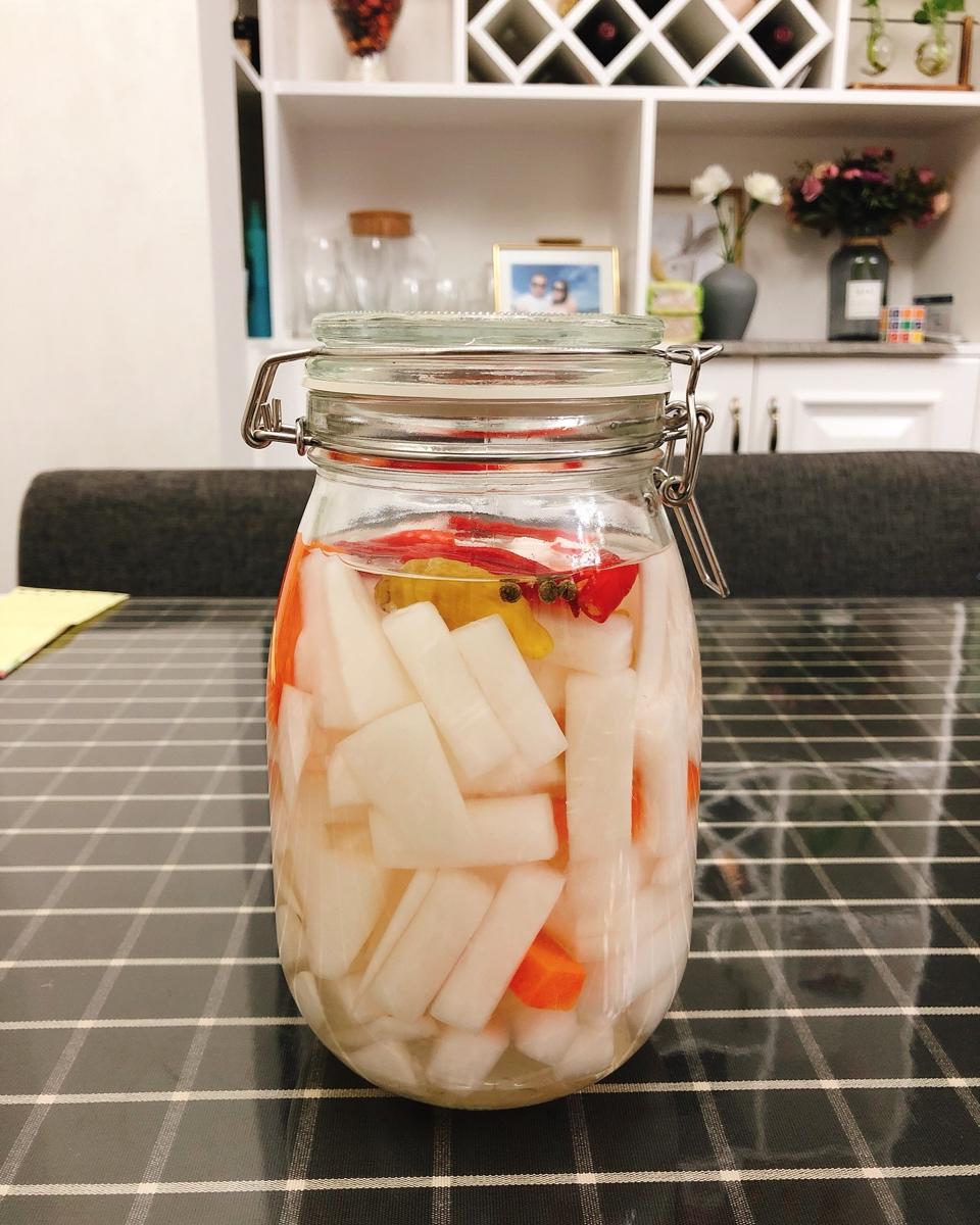 醋泡萝卜黄瓜 五分钟速成隔夜就吃