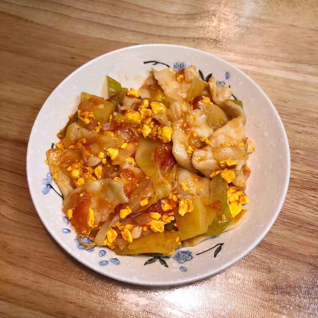 西红柿鸡蛋面片 （内附揪面片教程）