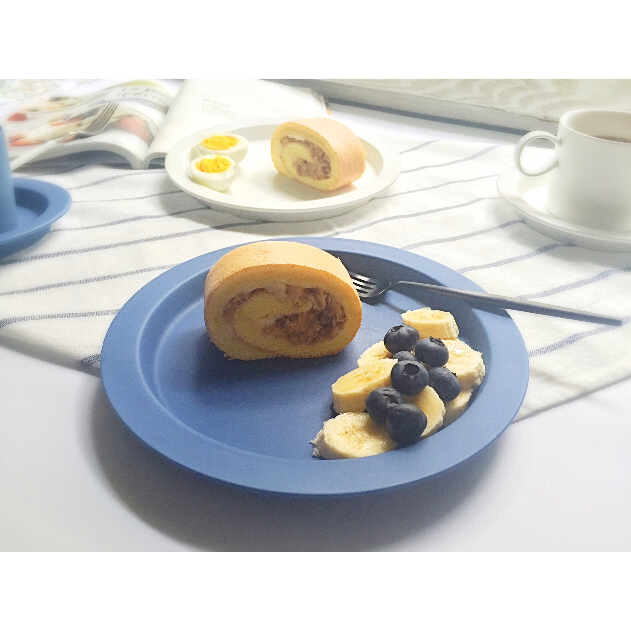 肉松戚风蛋糕卷