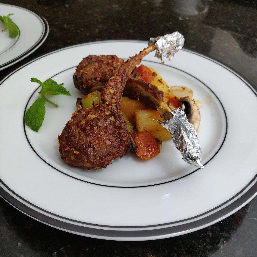 超好吃的烤羊排烤箱版