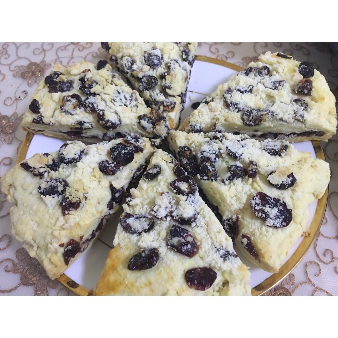 红豆蔓越莓司康（松饼）