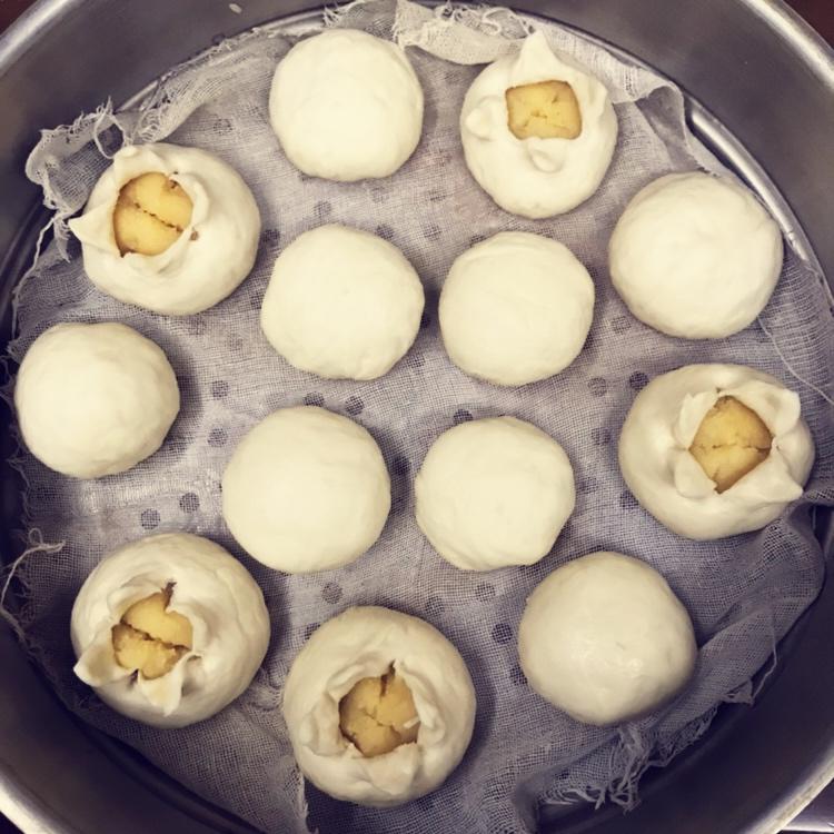 奶黄馅儿和奶黄包