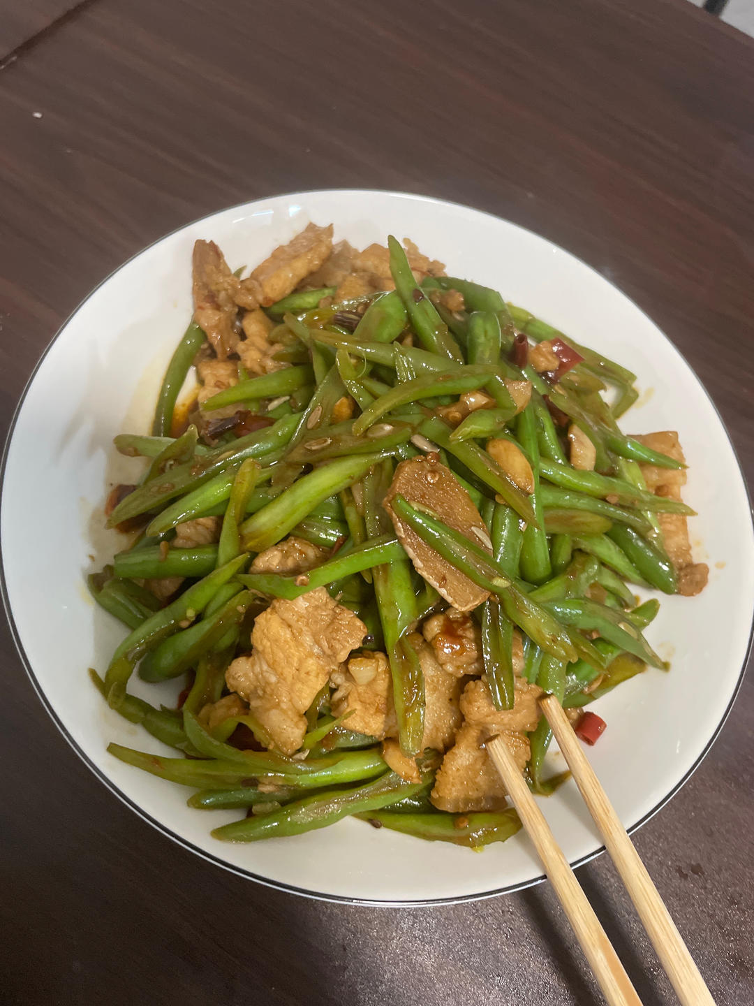 家常四季豆炒肉