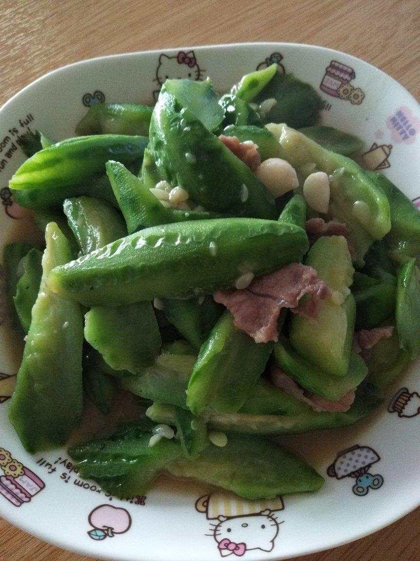 丝瓜炒瘦肉