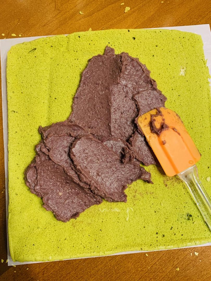 抹茶红豆蛋糕卷