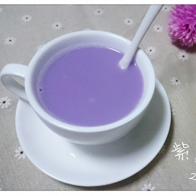 紫薯豆浆的做法