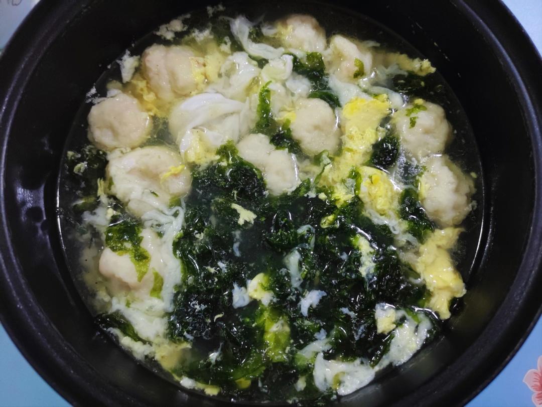 紫菜虾滑汤