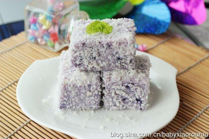 紫薯椰香凉糕