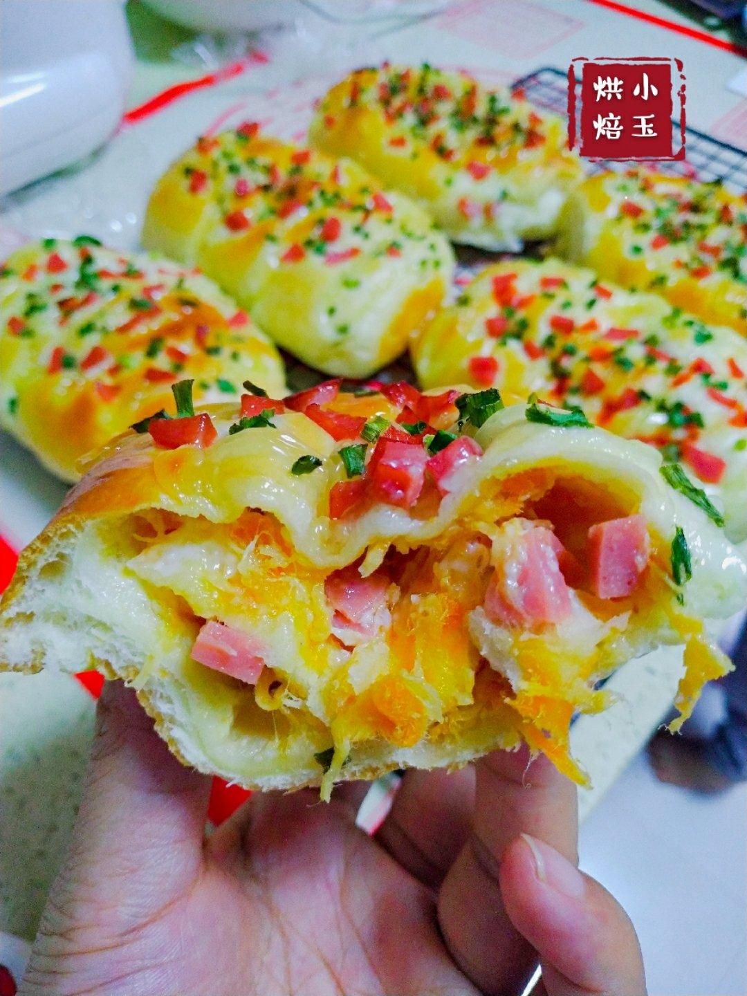 香葱火腿肉松面包