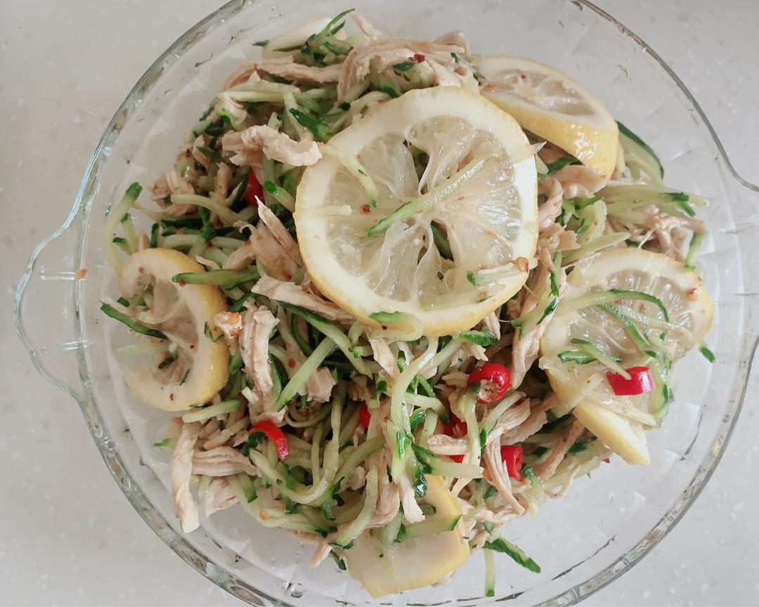 柠檬黄瓜鸡丝（凉菜）