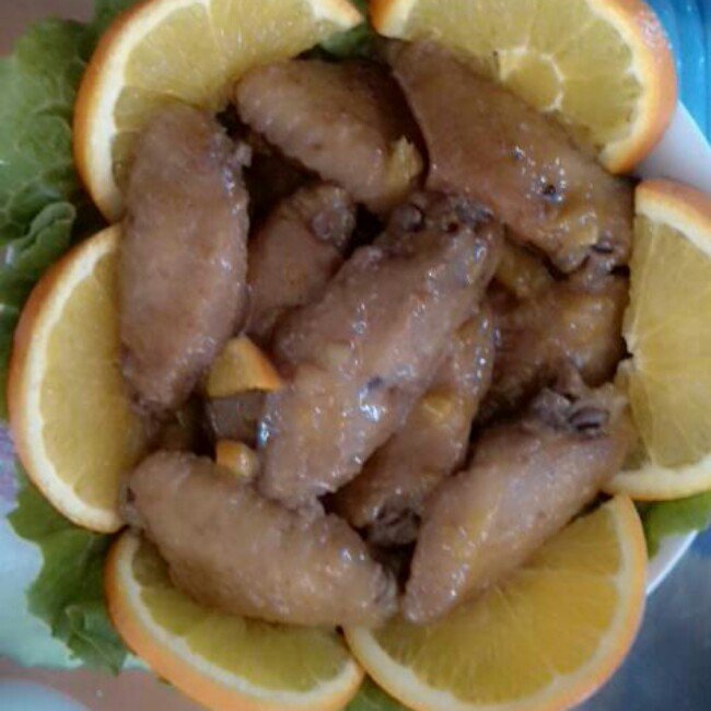 橙香煎鸡翅