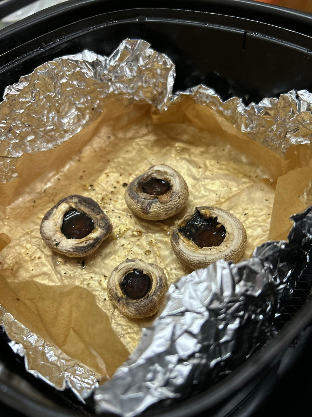 香煎口蘑  鲜的扭起来