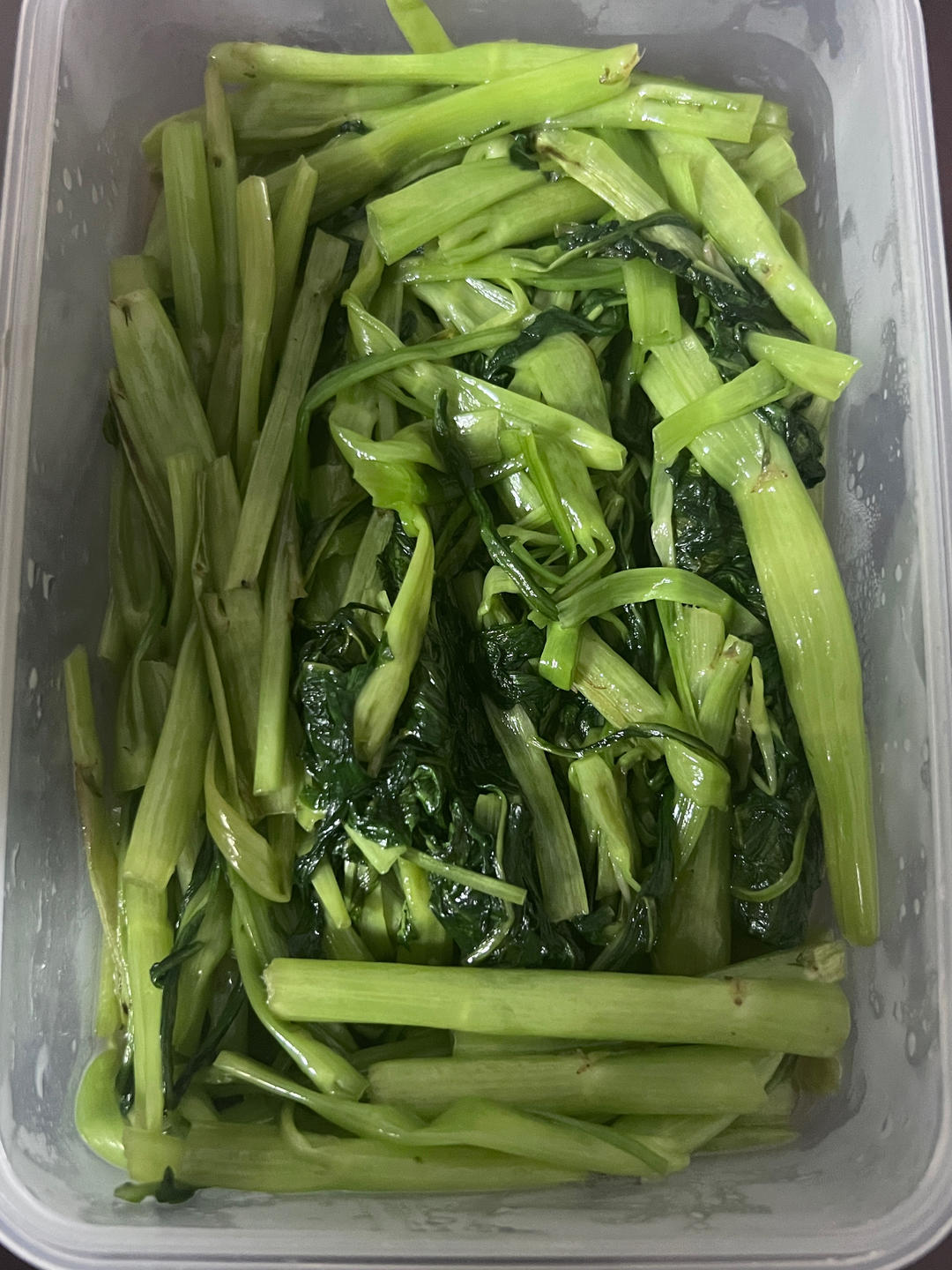 炝炒空心菜（不黑的秘密）