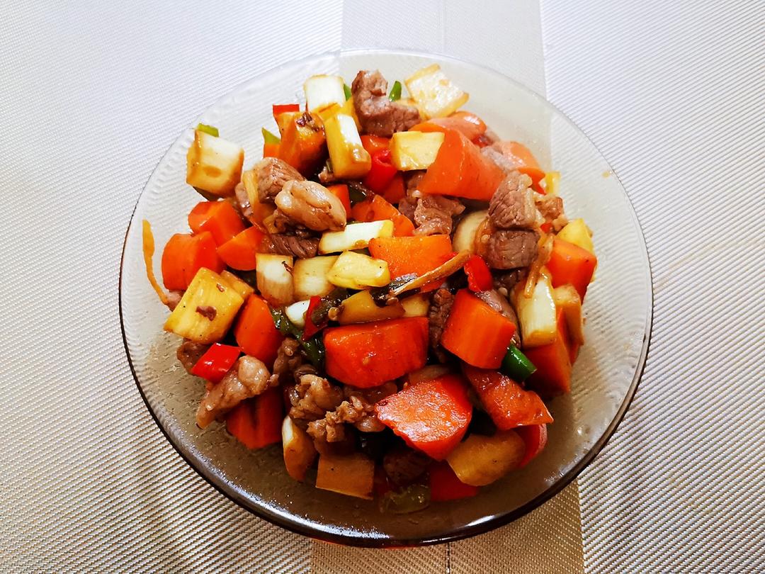 【🐂杏鲍菇炒牛肉粒】