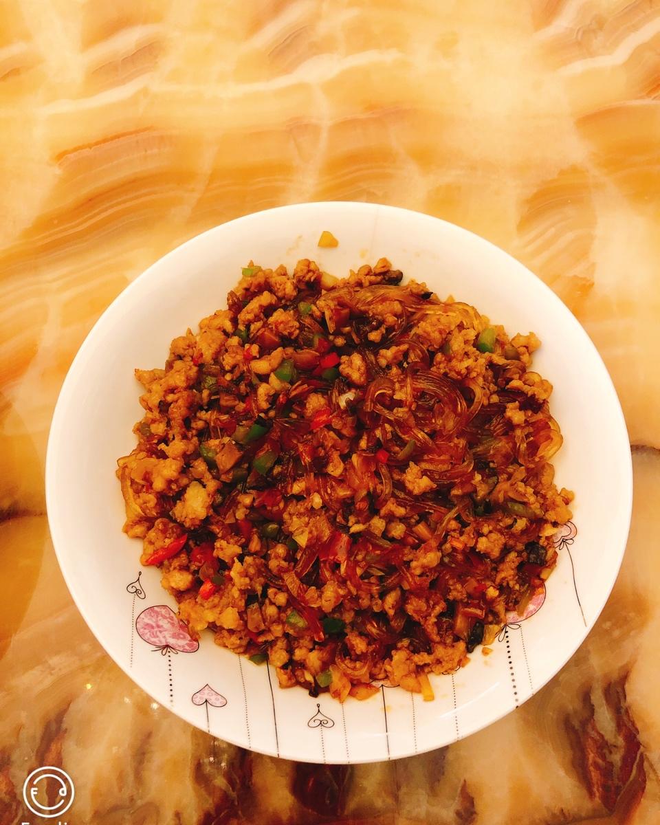 肉末炒粉丝