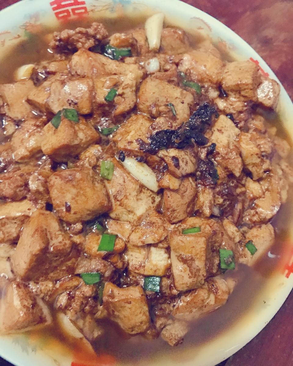肉末烧豆腐