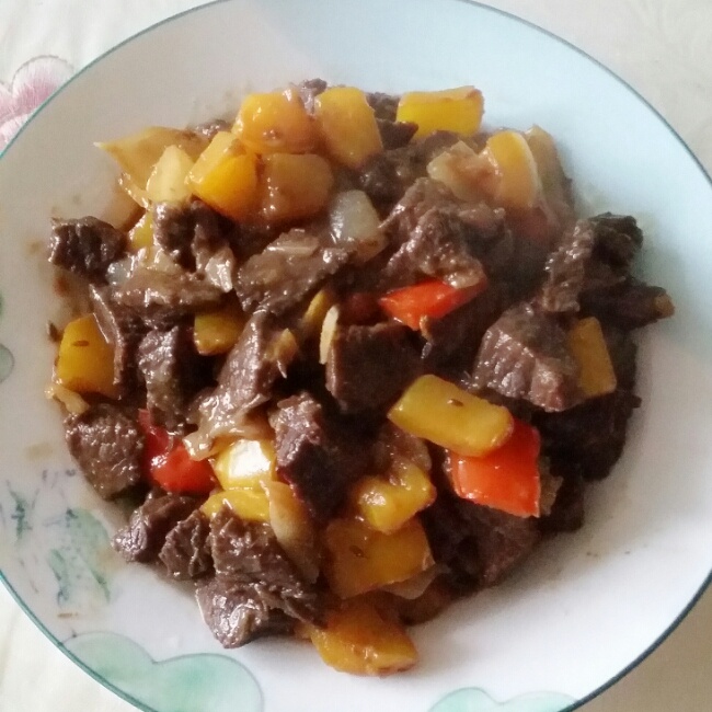 孜然牛肉粒