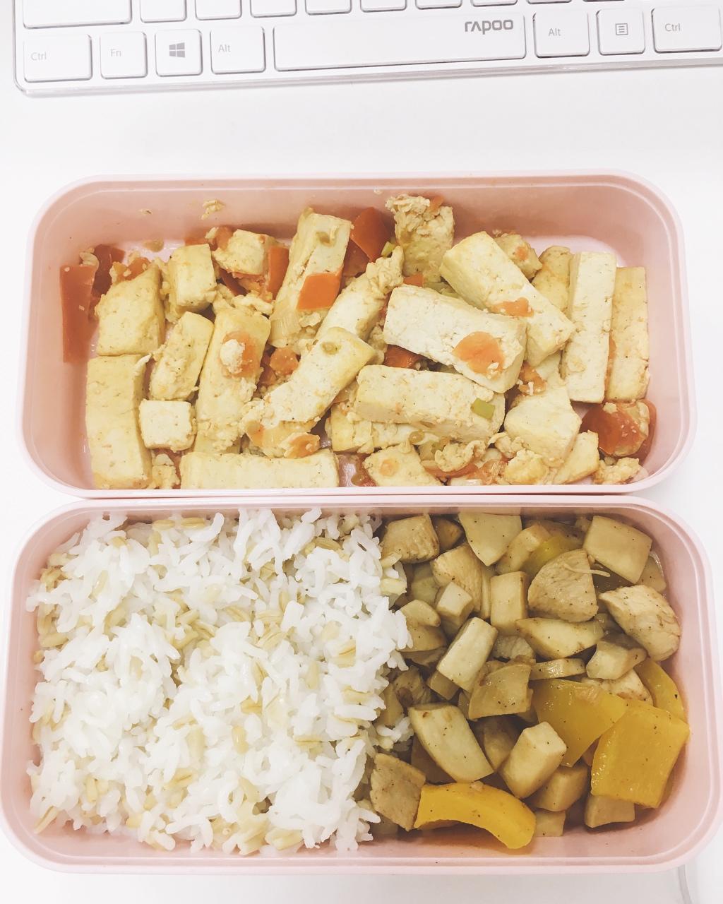 番茄木耳肉末烧北豆腐