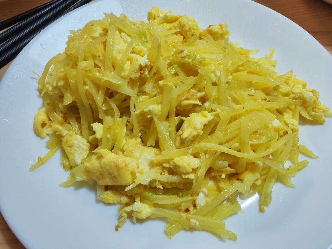 巨香的土豆丝炒鸡蛋