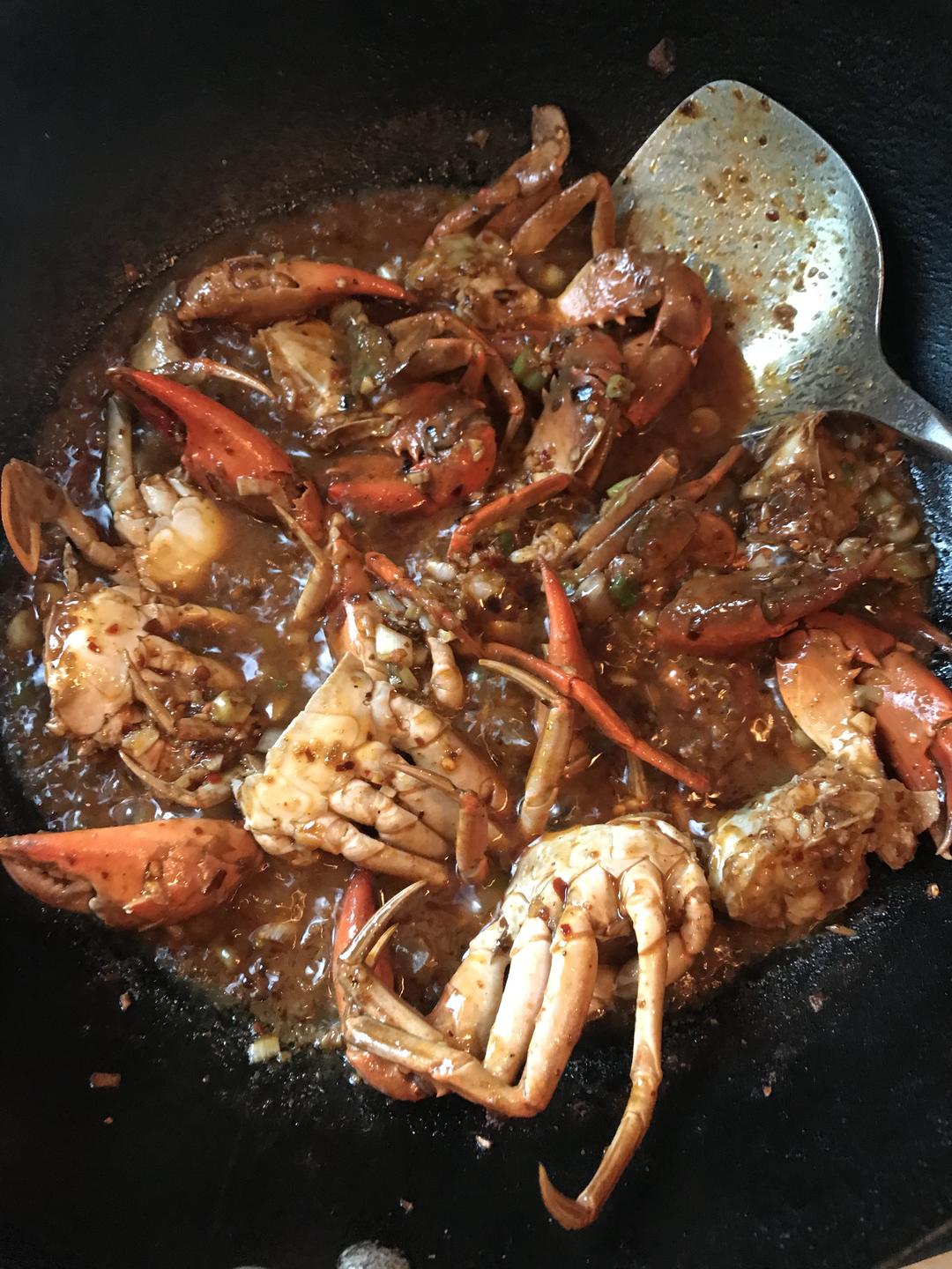 家常炒辣螃蟹的做法