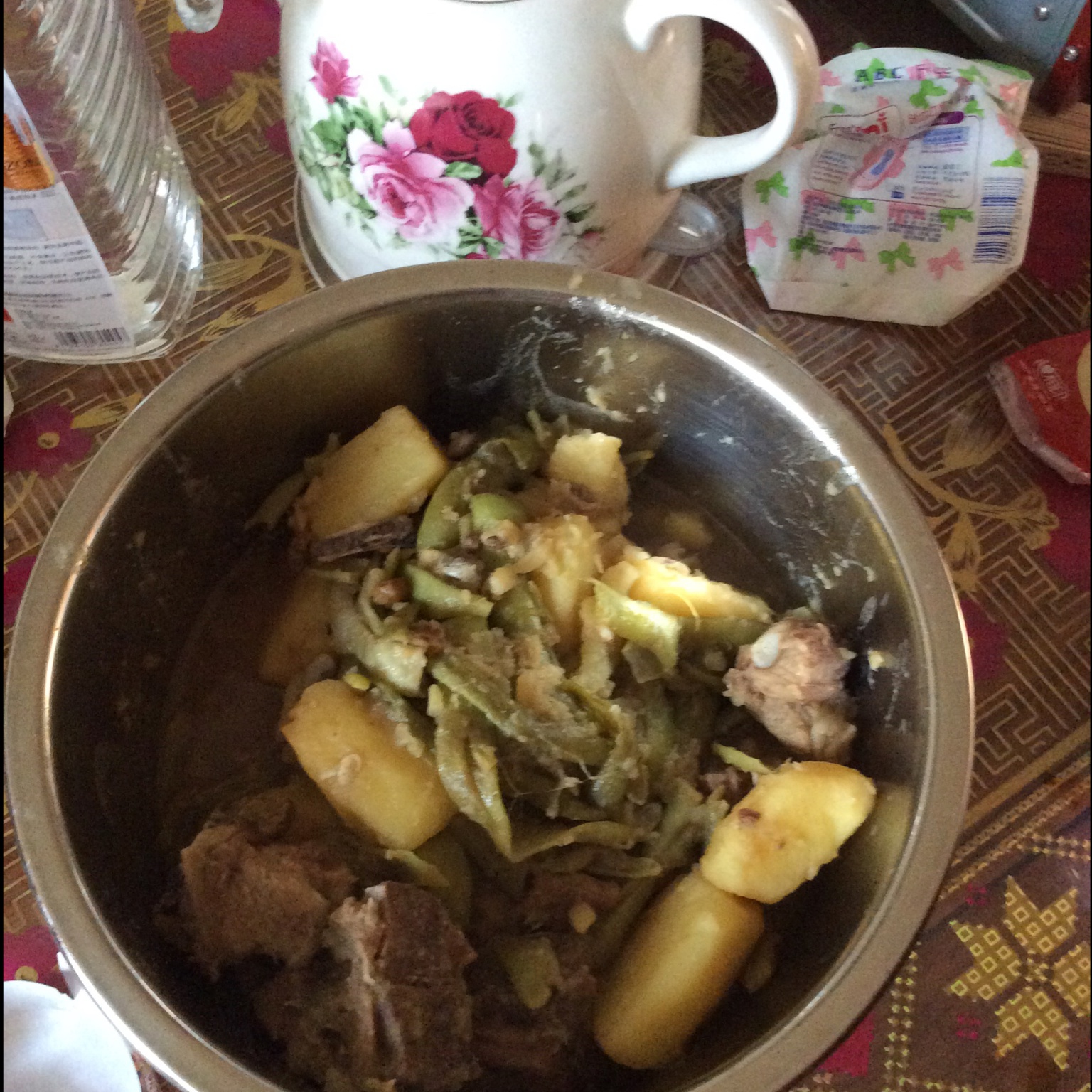 排骨土豆炖芸豆
