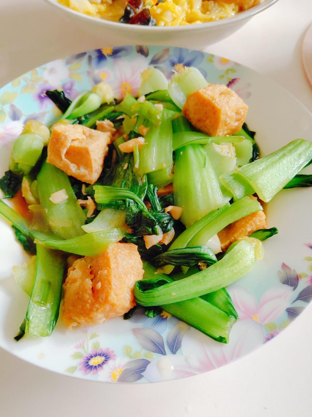 青菜油豆腐