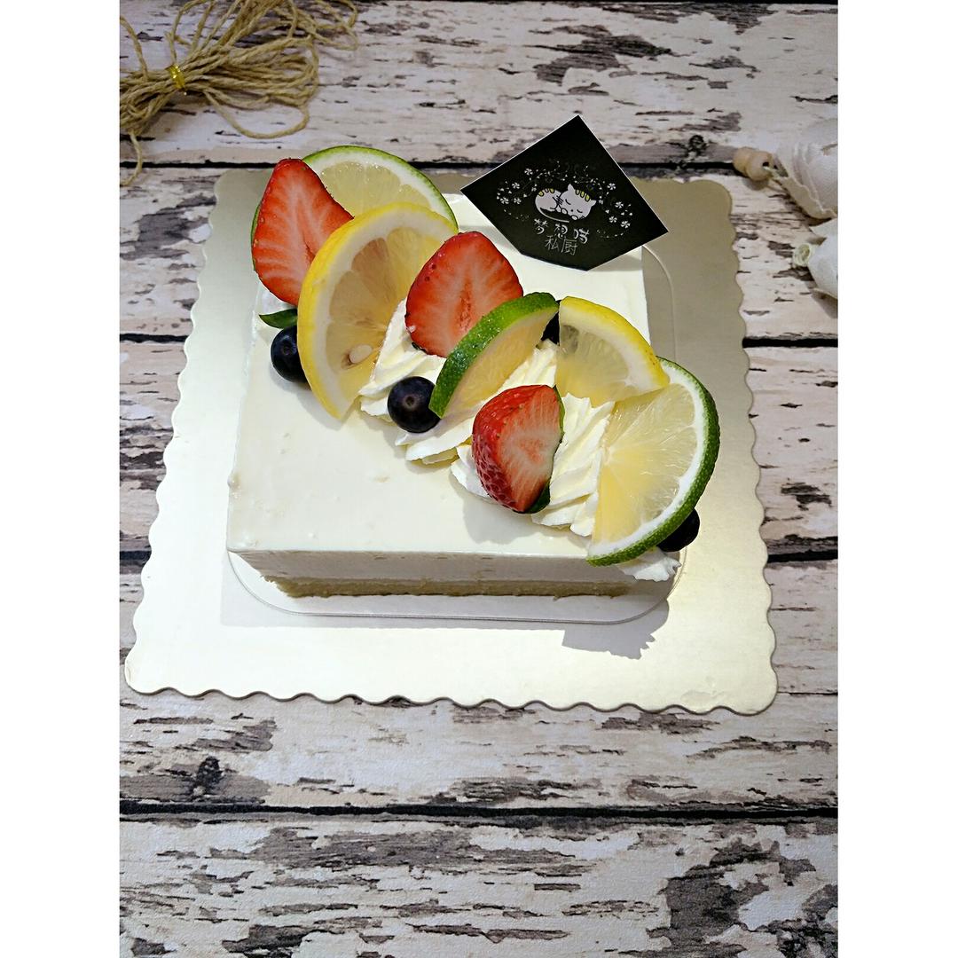 青柠冻芝士蛋糕