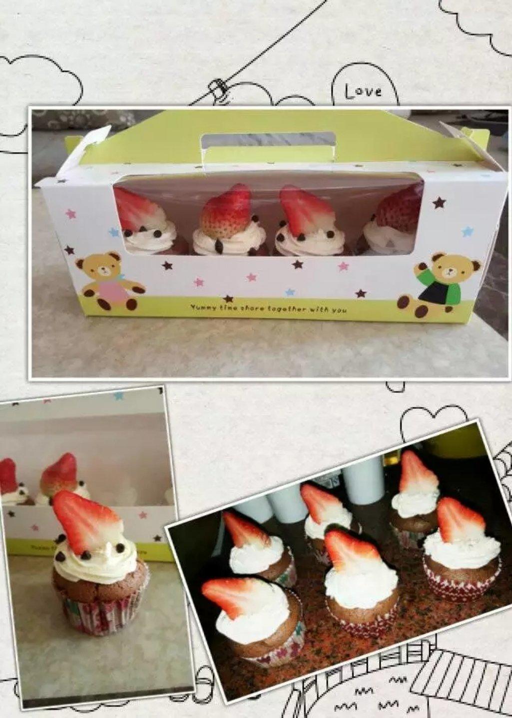 纸杯蛋糕 8寸戚风蛋糕的量