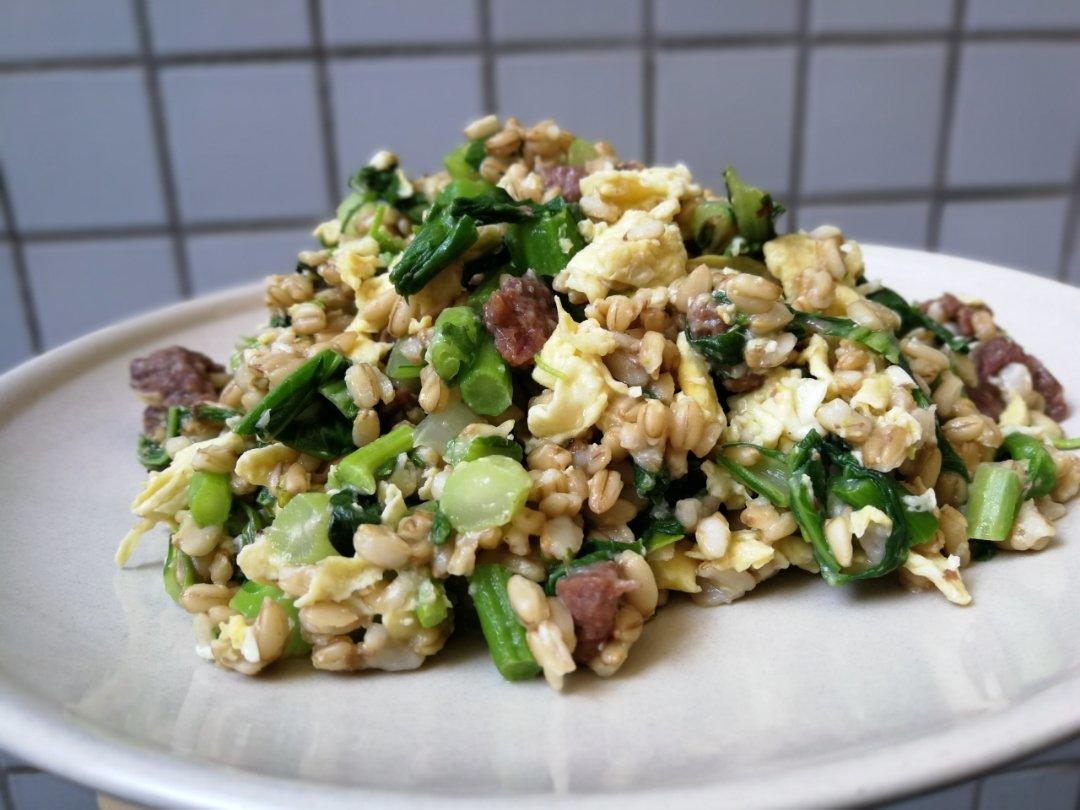 我的轻奢煮艺——燕麦牛肉炒饭