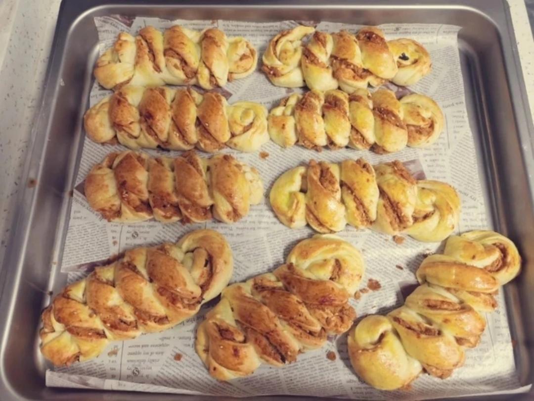 超好吃的一发肉松小卷面包