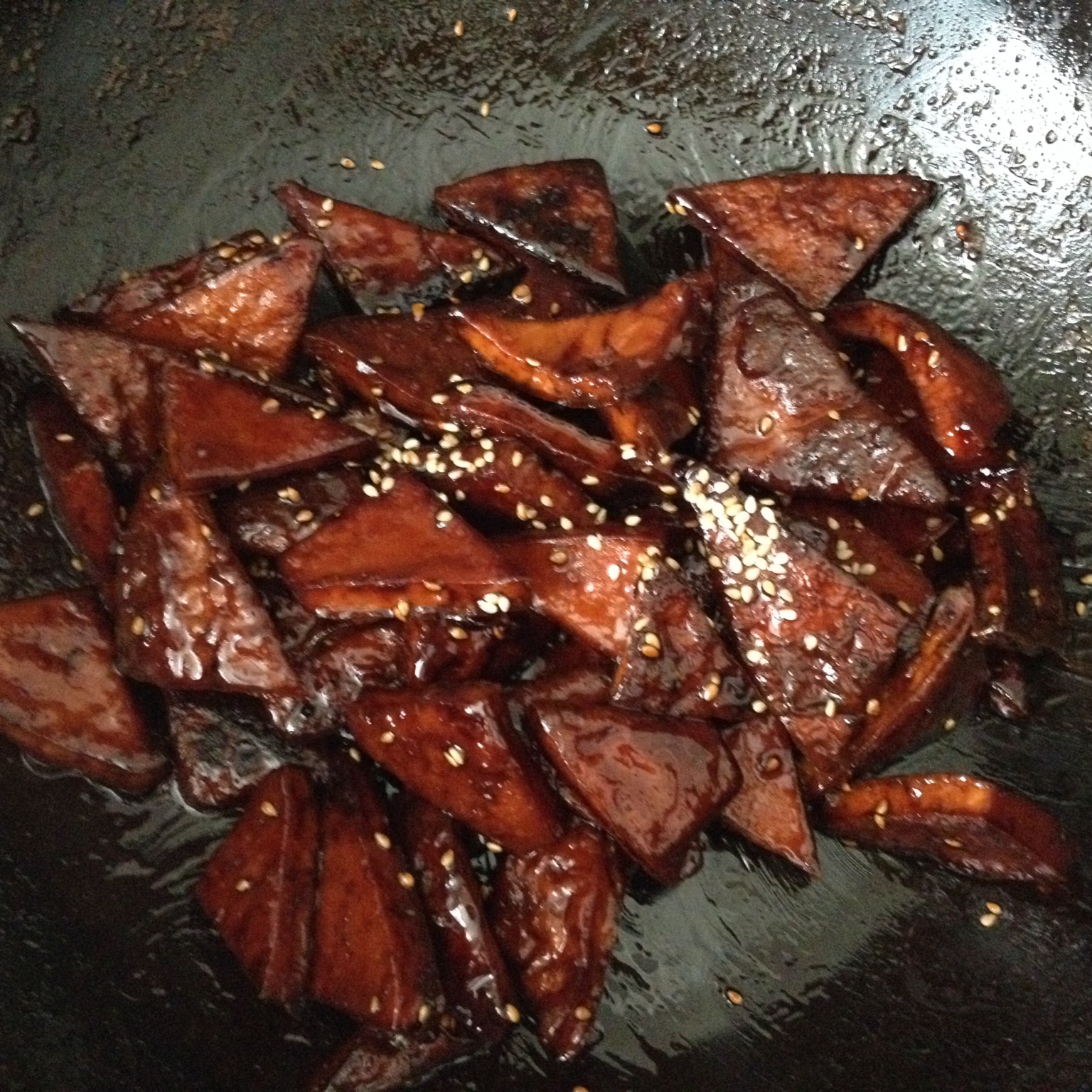 蜜汁小三角豆干