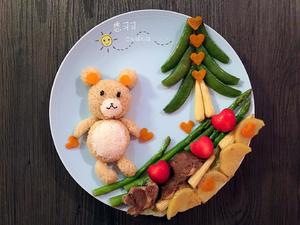 趣味童餐—小熊爬山的做法 步骤11