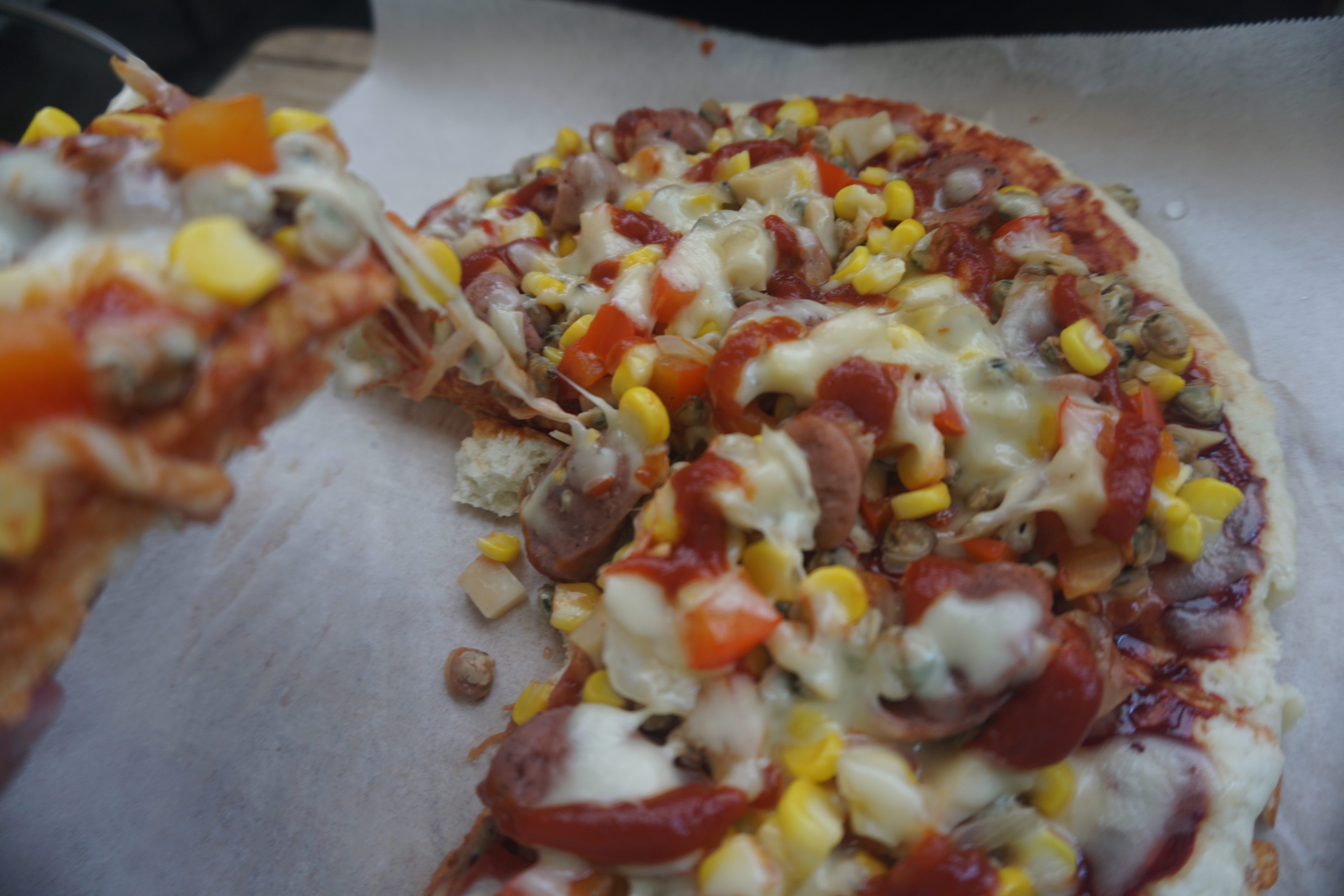 平底锅脆底香肠披萨