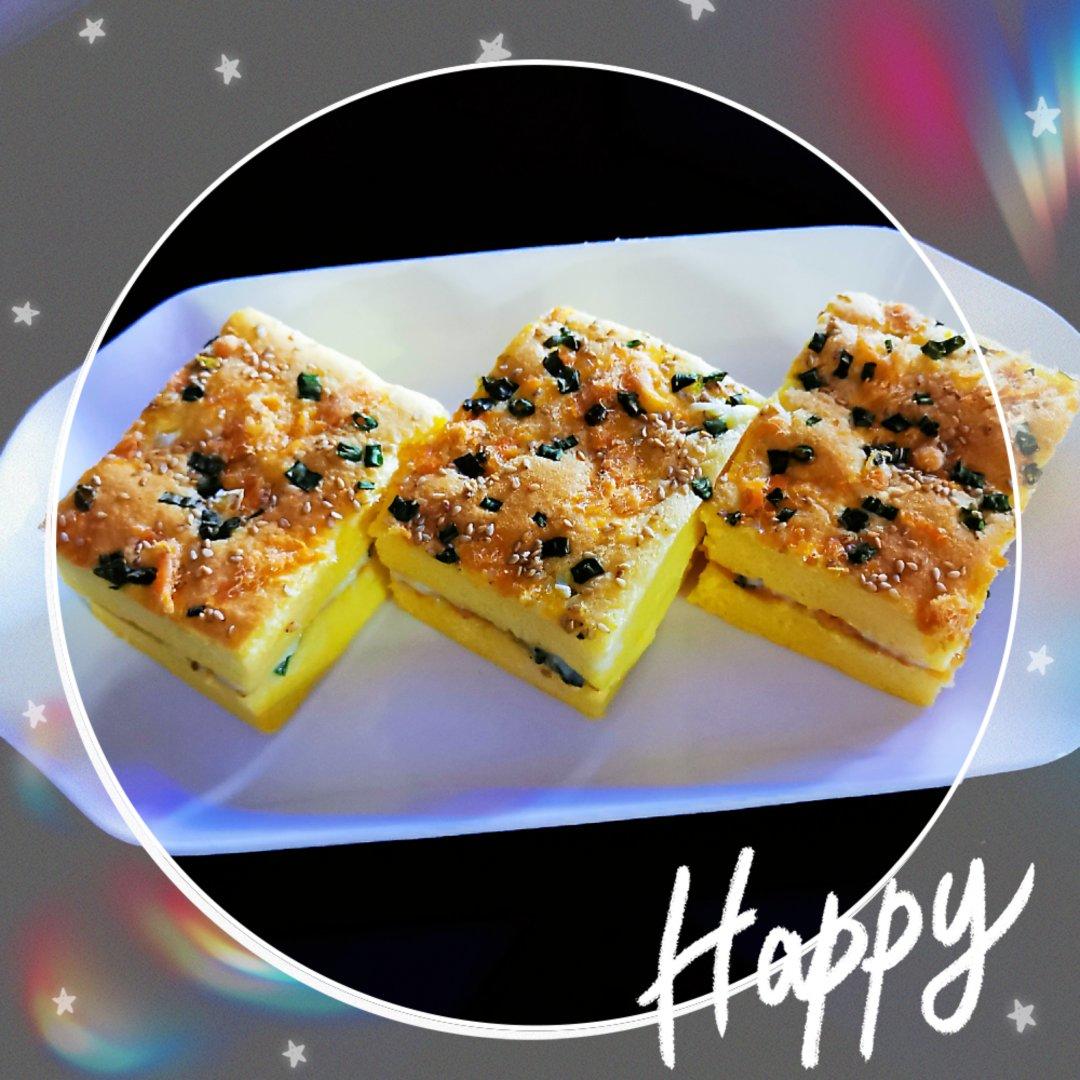 芝麻香葱肉松蛋糕（咸味）