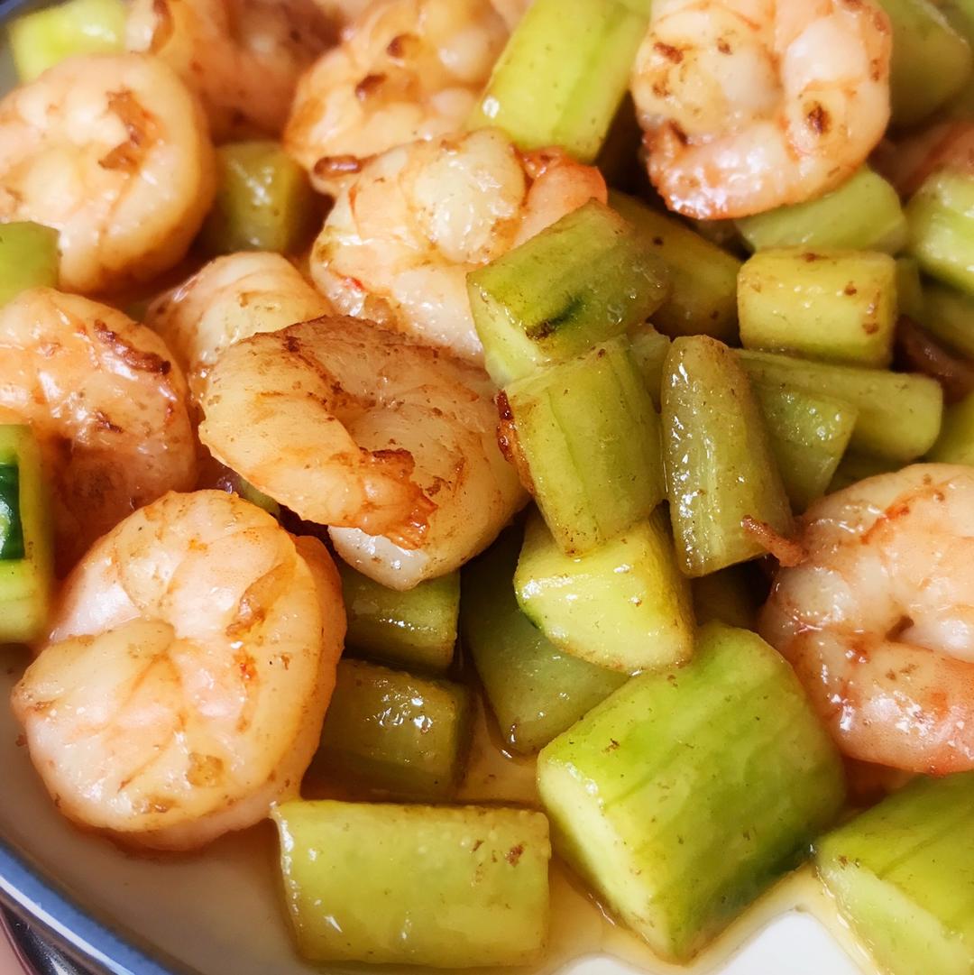 虾仁炒青瓜