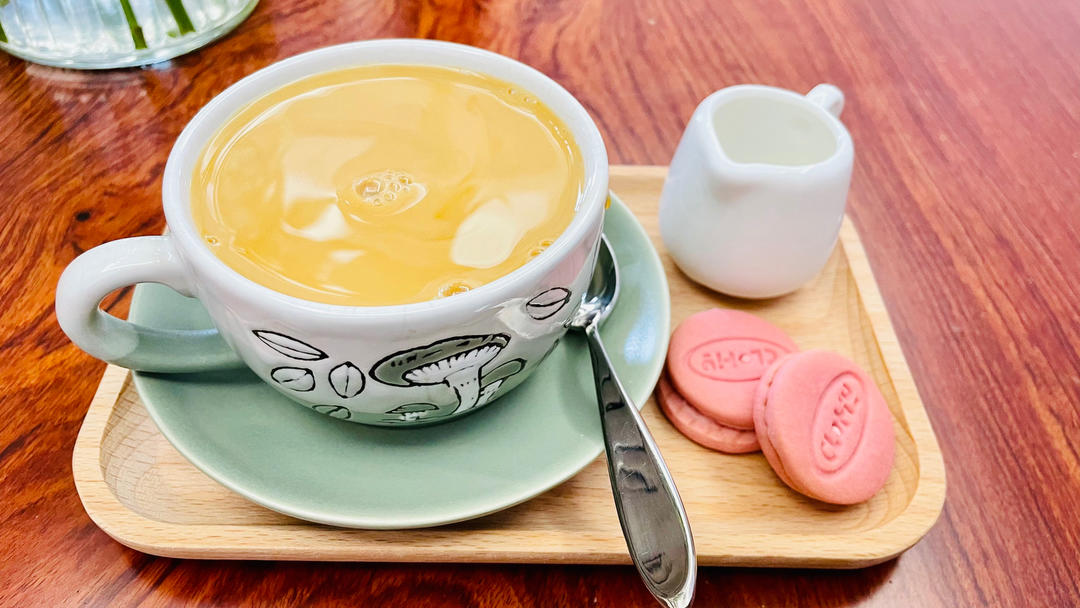 简易香草燕麦奶咖啡☕️