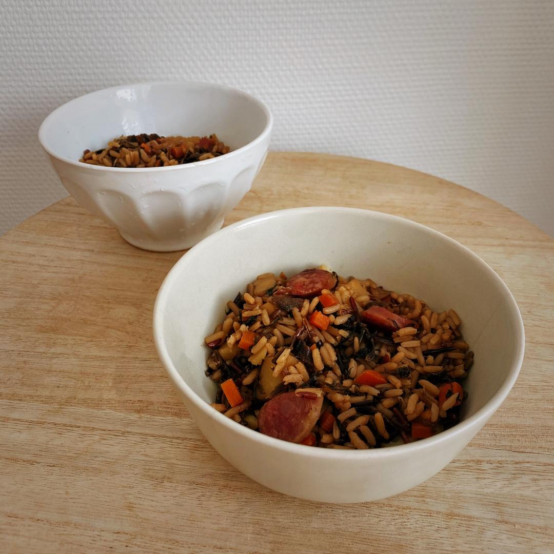 梅干菜香肠焖饭（电饭煲）