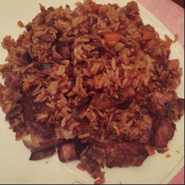 喷香排骨焖饭（爆好吃）