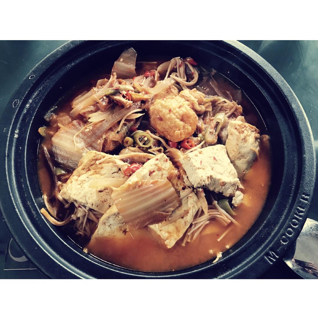 辣白菜豆腐汤