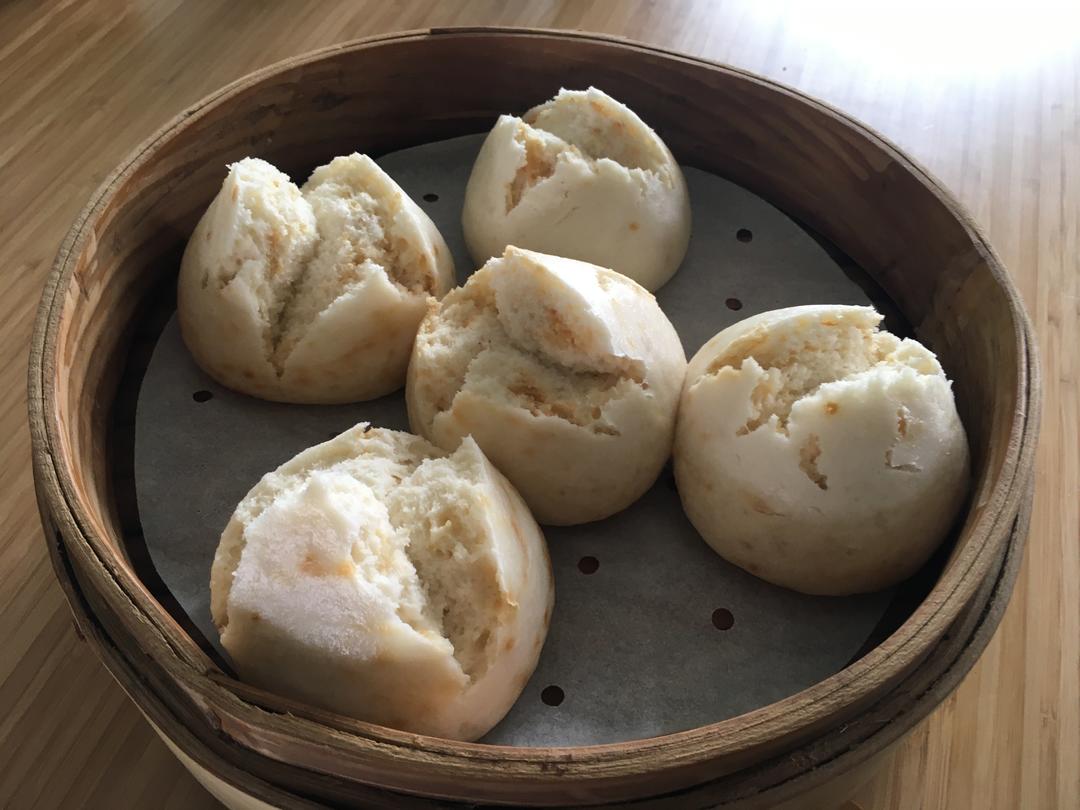 酒酿开花大馒头