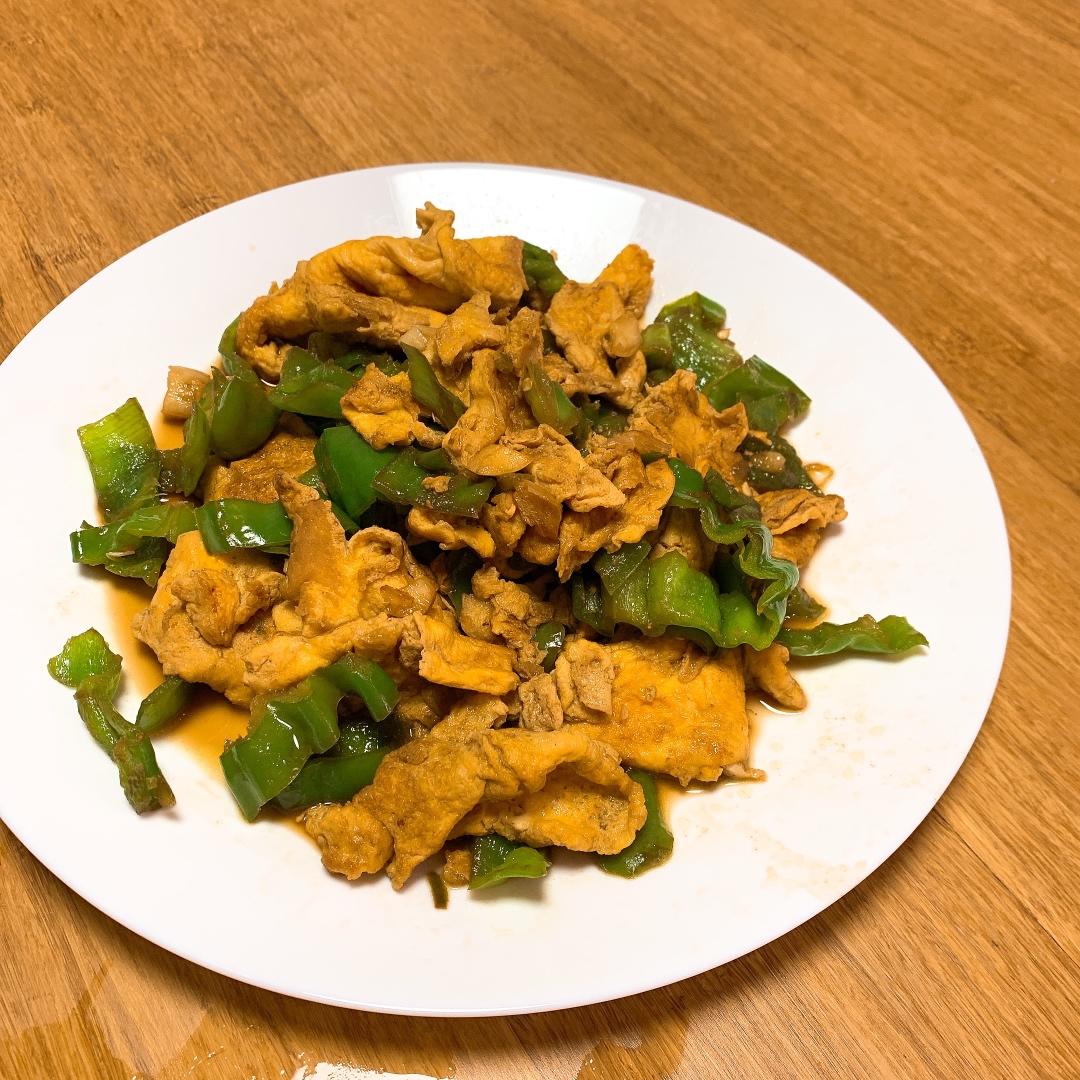 青椒炒鸡蛋(原图，从不修图)