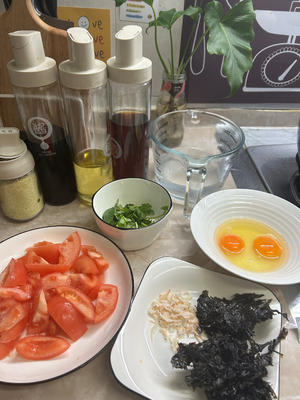 紫菜西红柿蛋花汤的做法 步骤1
