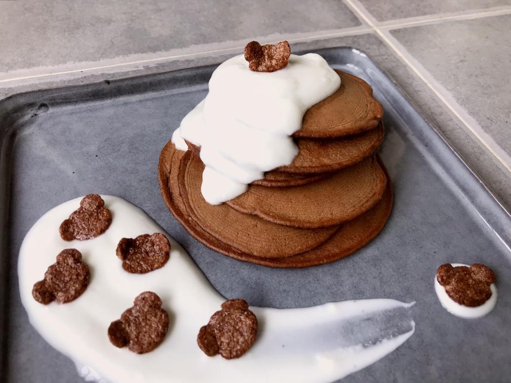 无油低卡/全麦可可松饼的做法