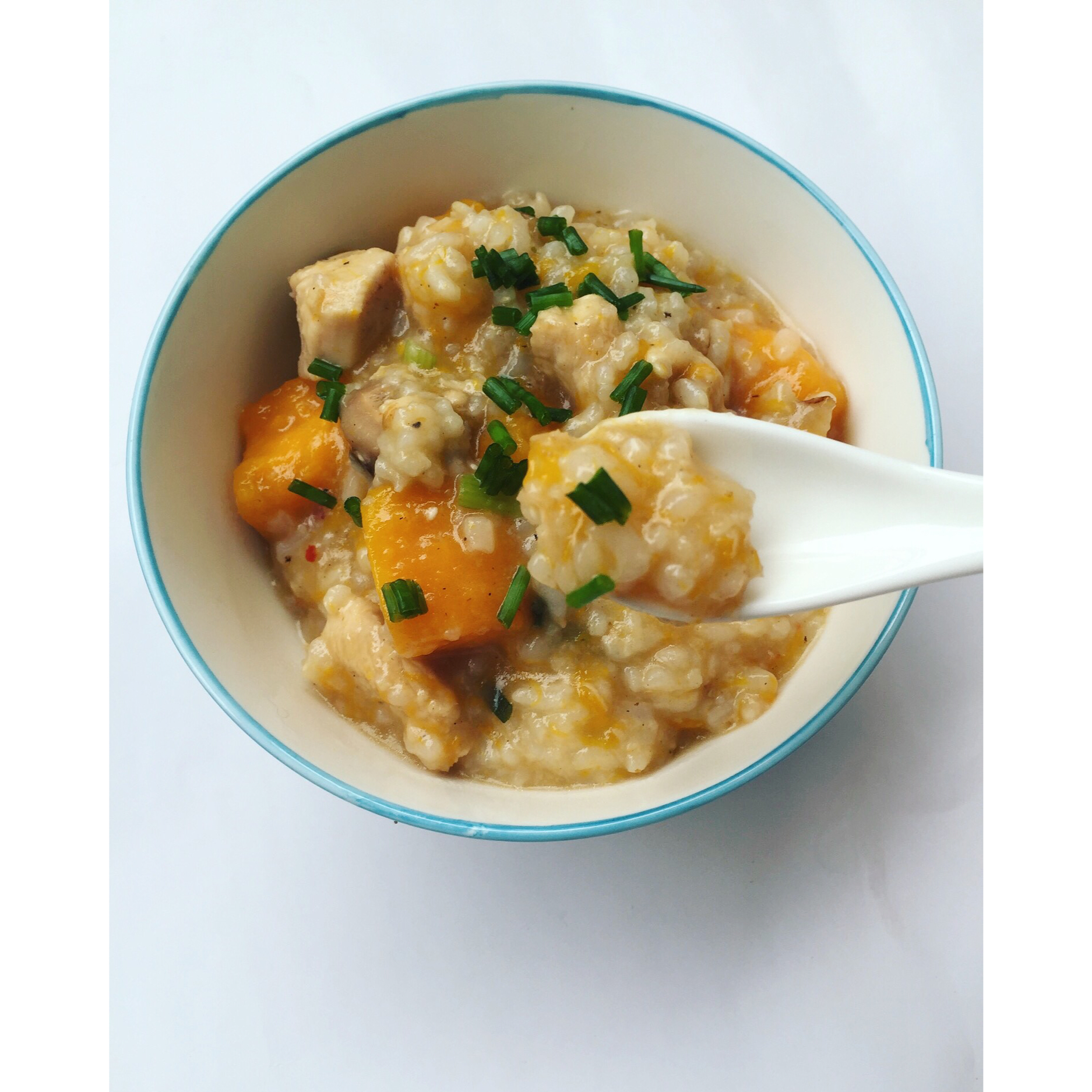 南瓜鸡肉饭