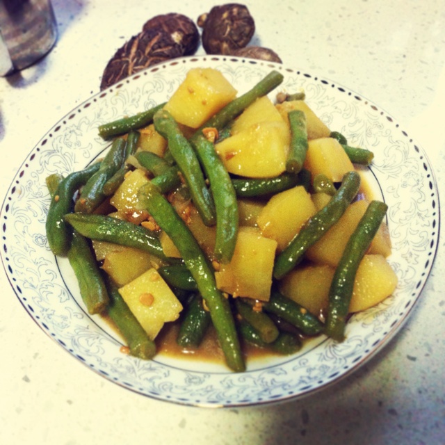 土豆炖豆角