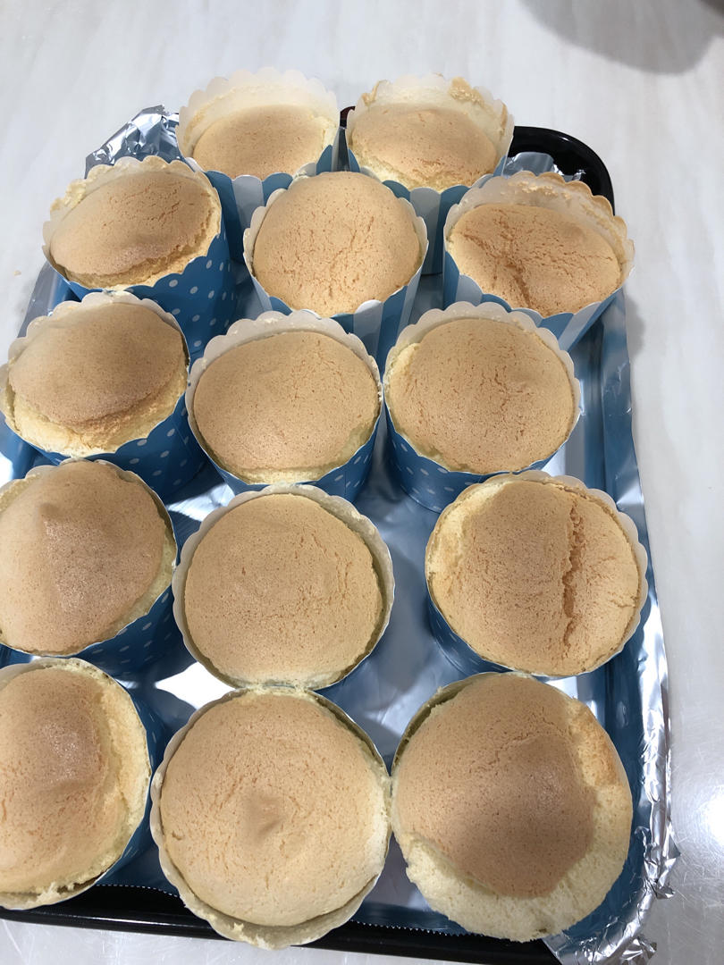 纸杯蛋糕 8寸戚风蛋糕的量