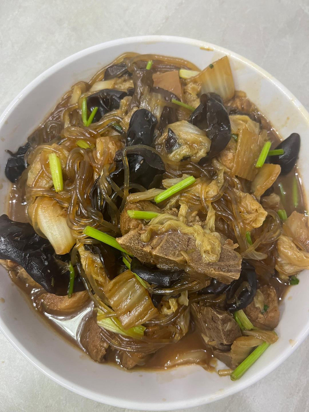 白菜粉条炖排骨