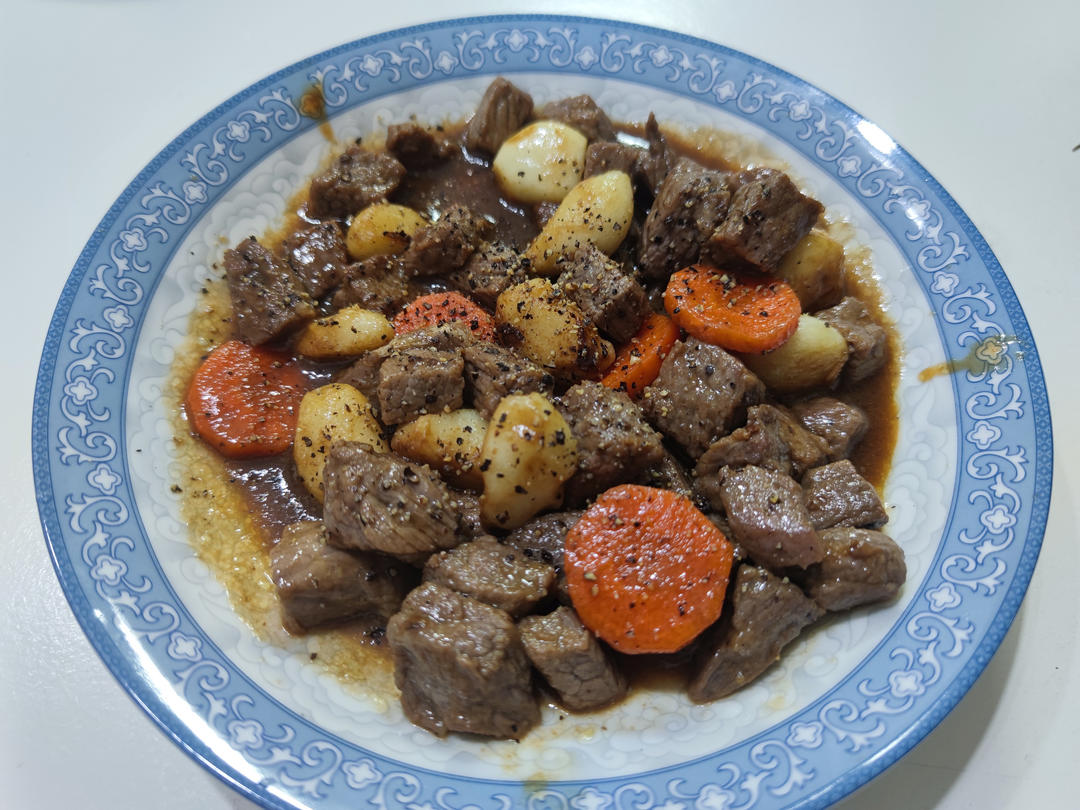 黑蒜子牛肉粒