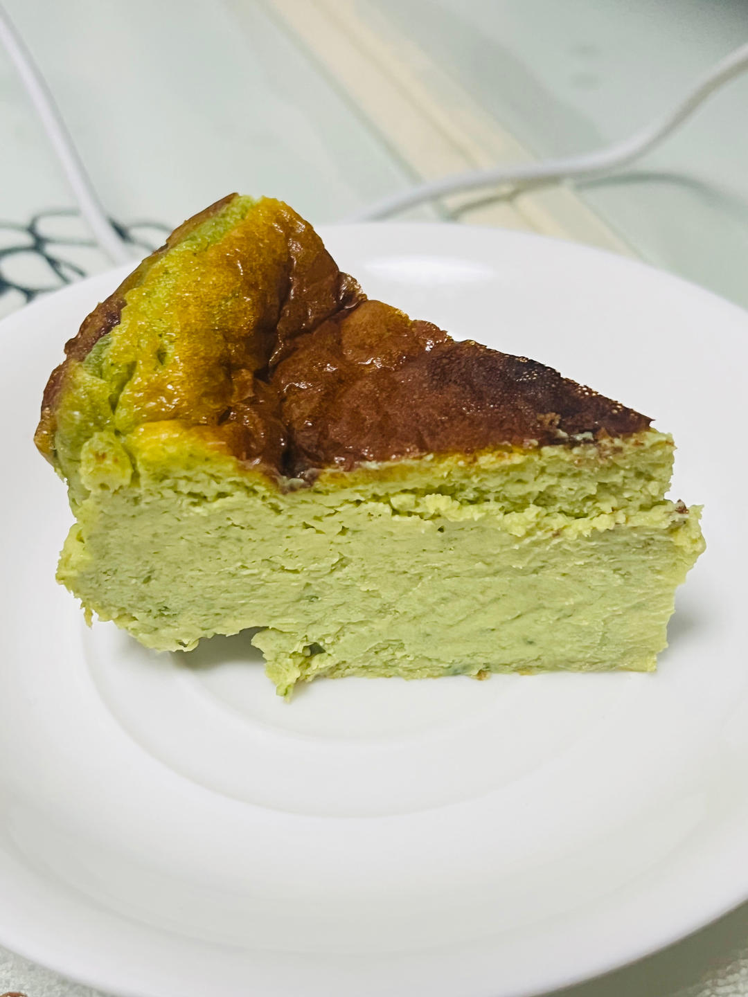 搅一搅就成功的开心果巴斯克芝士蛋糕！